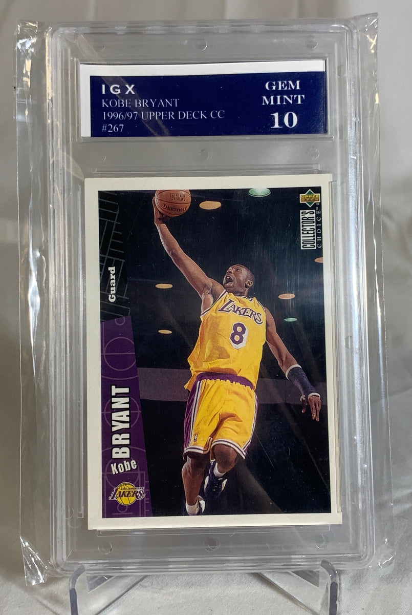 1996-1997 Upper Deck Kobe Bryant Rookie Card #267 IGX Gem Mint 10 #205