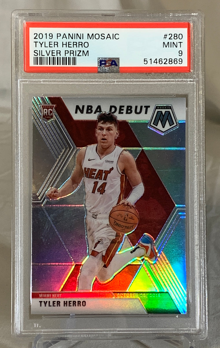 2019-20 Tyler Herro RC Heat NBA Panini MOSAIC SILVER PRIZM PSA