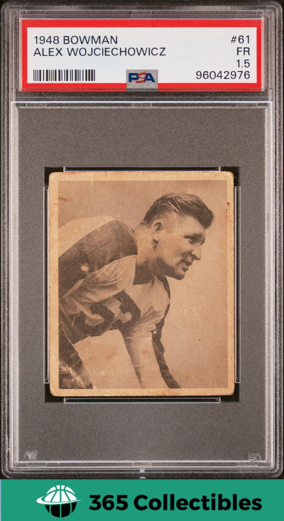 1948 Bowman Football Alex Wojciechowicz #61 Football Philadelphia Eagles 1.5