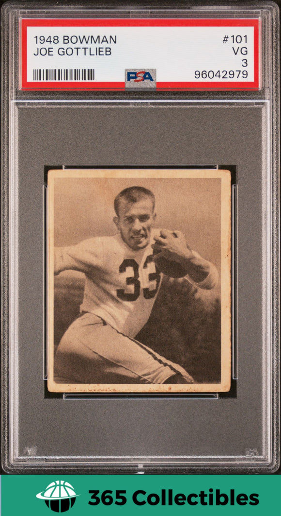 1948 Bowman Football Joe Gottlieb #101 Football Pittsburgh Steelers 3