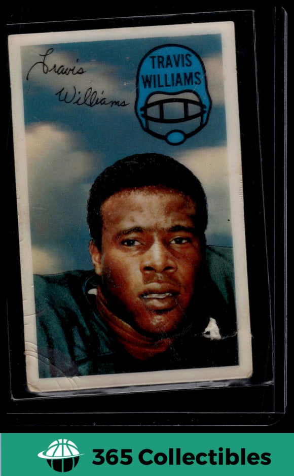 1969 KELLOGG'S XONOGRAPH TRAVIS WILLIAMS 5 OF 60 #5 Football PACKERS