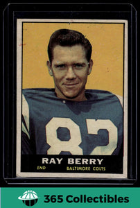 1961 Topps NFL Raymond Berry HOF #4 Football Baltimore Colts
