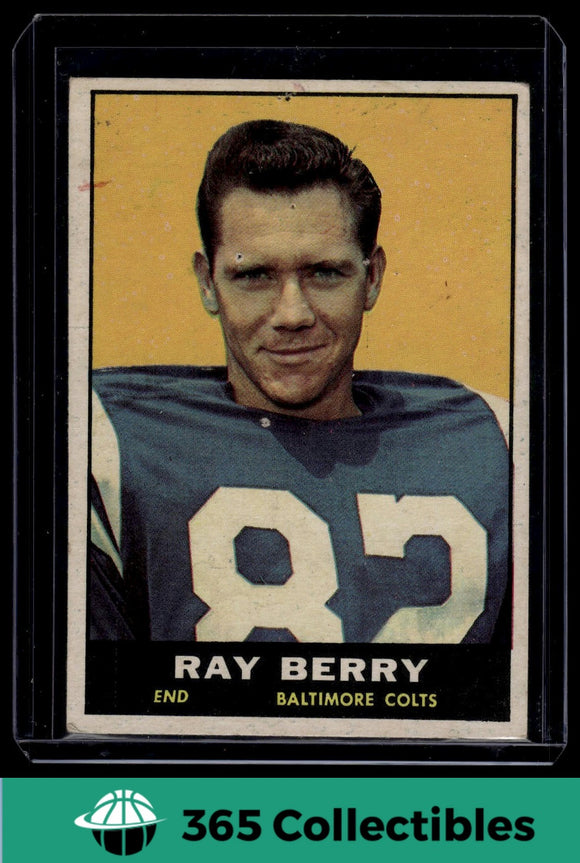 1961 Topps NFL Raymond Berry HOF #4 Football Baltimore Colts