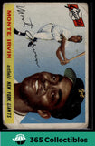 1955 Topps MONTE IRVIN #100 White Back Baseball New York Giants