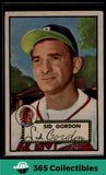 1952 Topps MLB Sid Gordon #267 Baseball Boston Braves