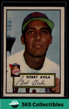 1952 Topps MLB Bobby Avila #257 Baseball Cleveland Indians