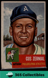 1953 Topps Gus Zernial #42 Baseball Philadelphia Athletics