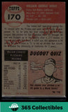 1953 Topps Bill Werle #170 Baseball Boston Red Sox