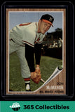 1962 Topps MLB Don McMahon #483 Baseball Milwaukee Braves