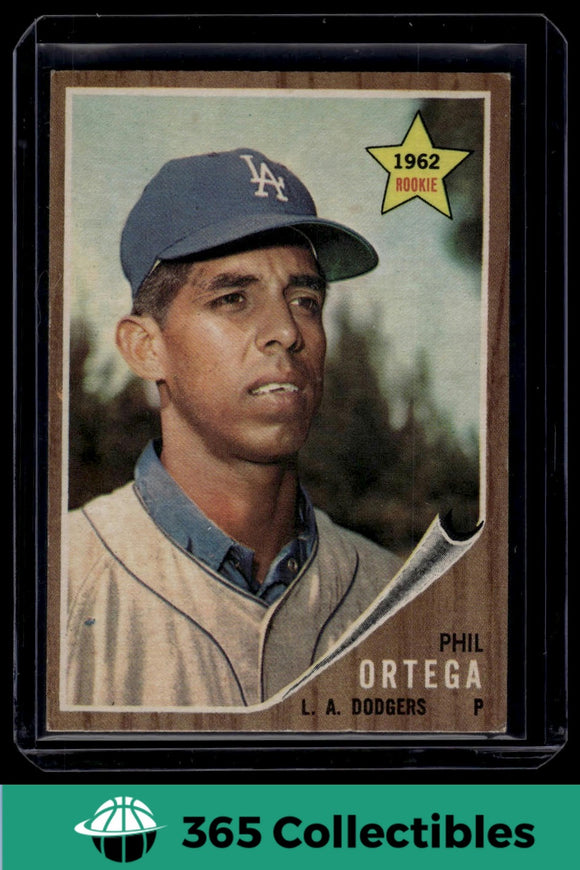 1962 Topps MLB Phil Ortega #69 Baseball Los Angeles Dodgers