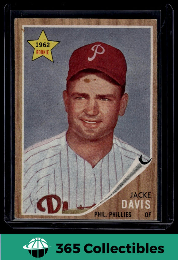 1962 Topps MLB Jacke Davis #521 Baseball Philadelphia Phillies