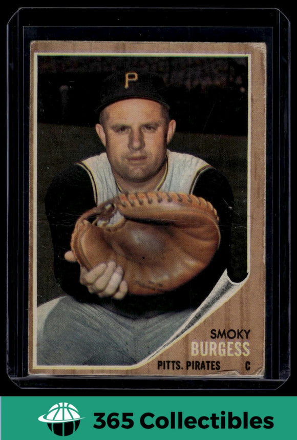 1962 Topps MLB Smoky Burgess #389 Baseball Pittsburgh Pirates