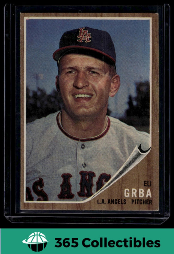 1962 Topps MLB Eli Grba #96 Baseball Los Angeles Angels