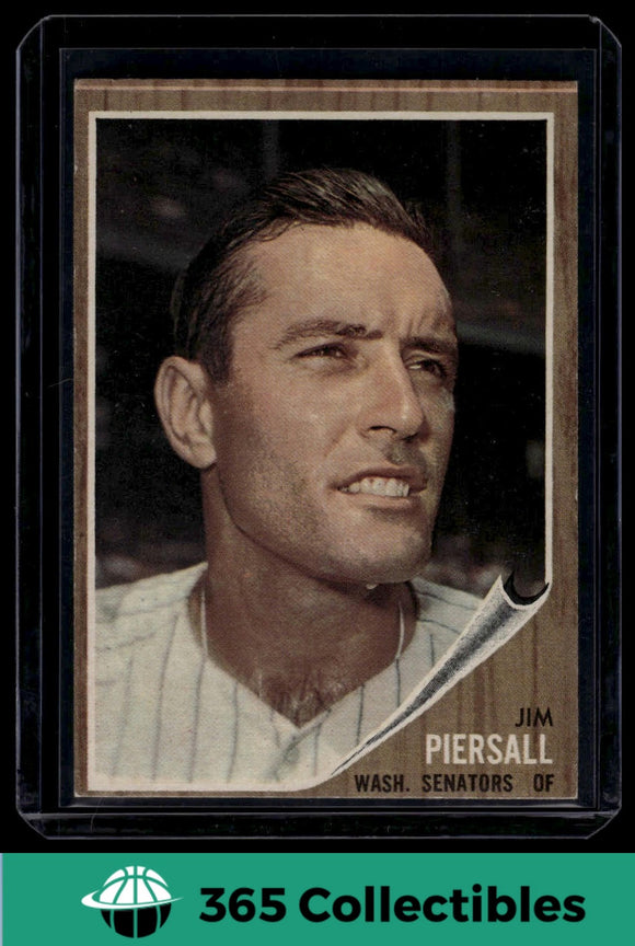 1962 Topps MLB Jim Piersall #90 Baseball Washington Senators