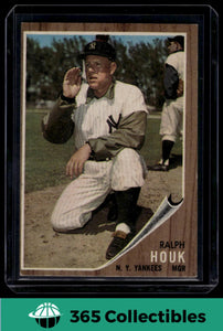 1962 Topps MLB Ralph Houk #88 Baseball New York Yankees