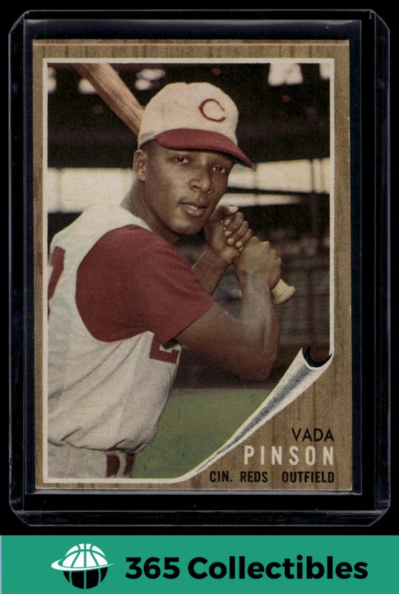 1962 Topps MLB Vada Pinson #80 Baseball Cincinnati Reds