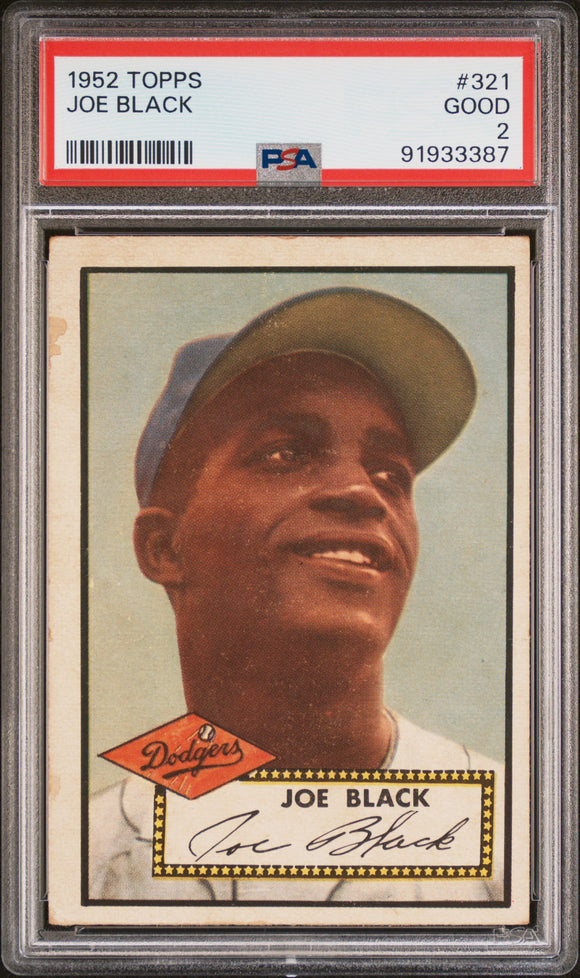 1952 TOPPS #321 Joe Black - PSA 2  Good #91933387 - High Series POP 53