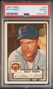 1952 TOPPS #370 Billy Hoeft - PSA 4 Very Good - Excellent #91933391 - High Series POP 82