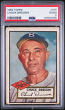 1952 TOPPS #377 Chuck Dressen Brooklyn Dodgers - PSA 2  #93904996 - High Series