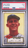 1952 TOPPS #319 Al Walker Brooklyn Dodgers - PSA 3  #93905004 - High Series