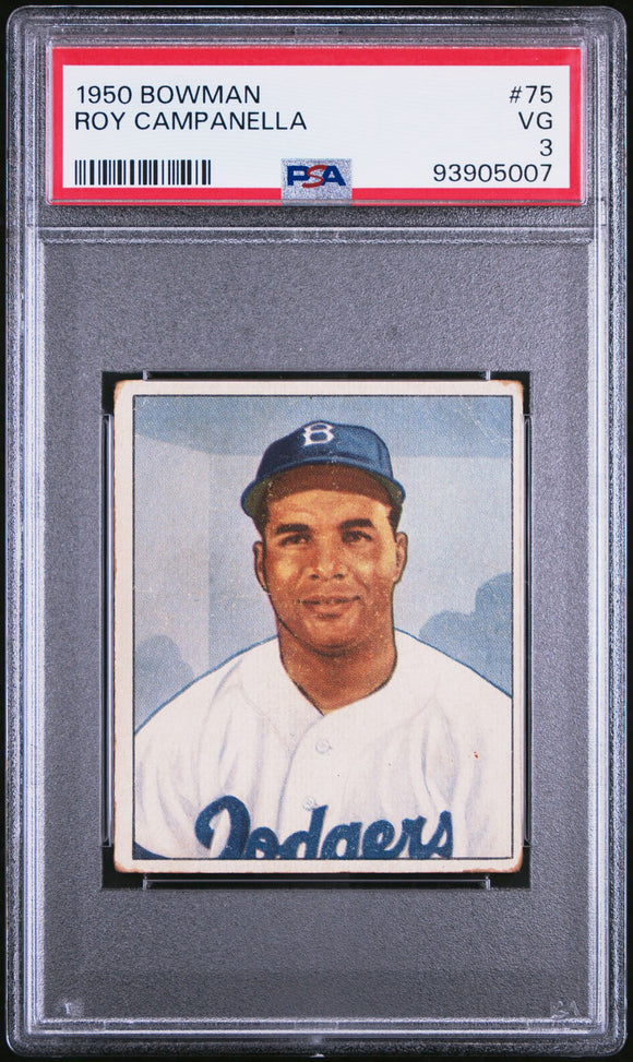 1950 Bowman Roy Campanella #75 - Brooklyn Dodgers HOF - PSA 3 #93905007