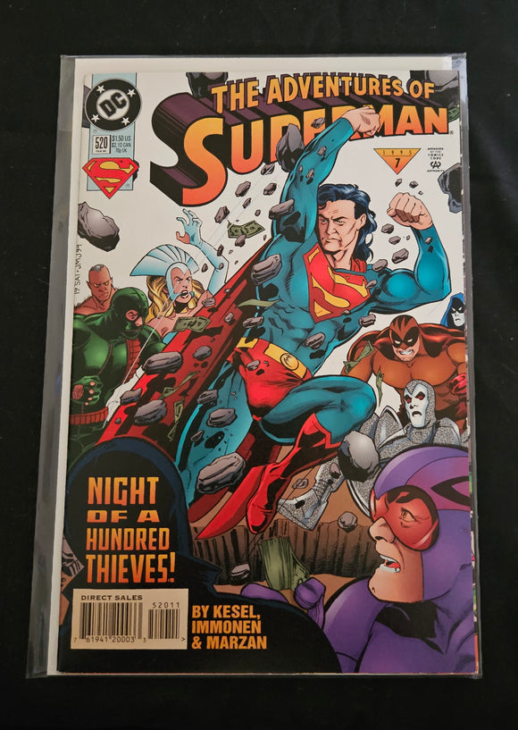 DC Comic Book - The Adventures of Superman #520 (Feb 1995) | Superman vs. Parasite | NM |