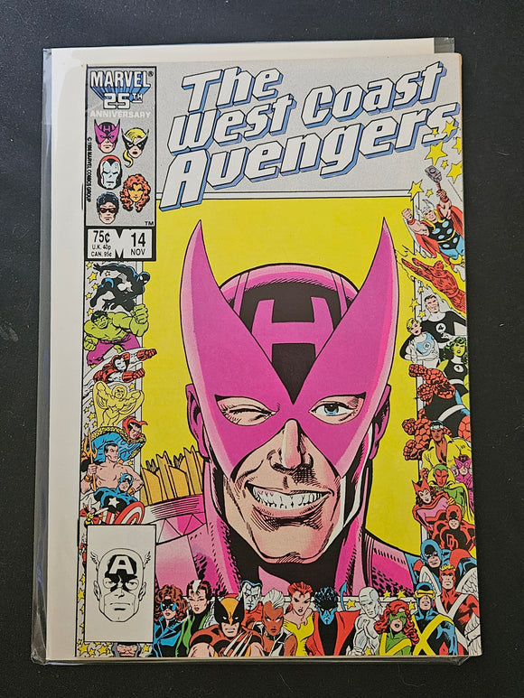 Marvel Comics: The West Coast Avengers #14 (November 1986) - Time Traveling Adventures