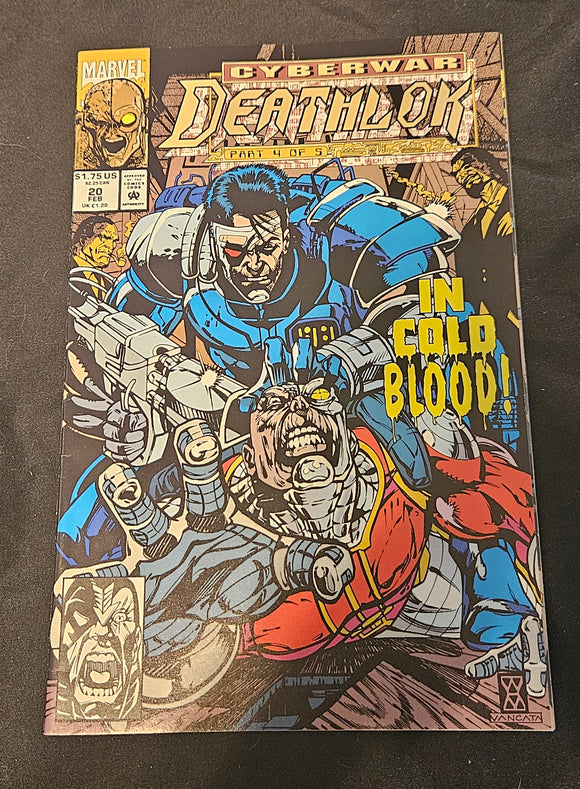 Marvel Comics: Deathlok #20 (February 1993) - In Cold Blood (Cyberwar Part 4 of 5)