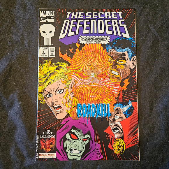 Marvel Comics: The Secret Defenders #4 (June 1993) - Roadkill Encounter