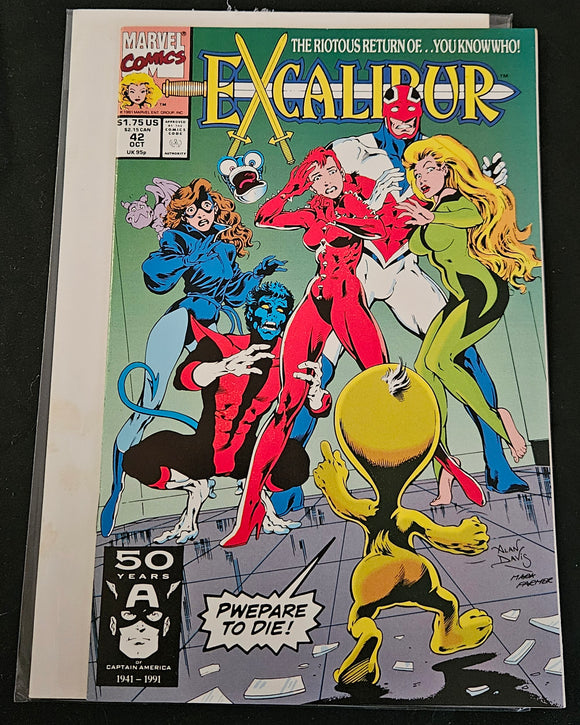 Marvel Comic Book - Excalibur #42 (Oct 1991) | 