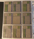 1972 Topps NFL Football Card Set (#1-263) VG-EX - Includes Staubach Rookie - Vintage Set with Many Hall of Famers