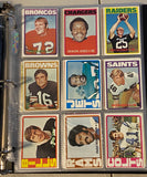 1972 Topps NFL Football Card Set (#1-263) VG-EX - Includes Staubach Rookie - Vintage Set with Many Hall of Famers