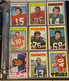 1972 Topps NFL Football Card Set (#1-263) VG-EX - Includes Staubach Rookie - Vintage Set with Many Hall of Famers