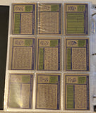 1972 Topps NFL Football Card Set (#1-263) VG-EX - Includes Staubach Rookie - Vintage Set with Many Hall of Famers