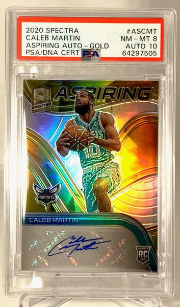 2020 Panini Caleb Martin 1/10 SSP AUTO Rookie PSA 8/10 ASCMT #64297505