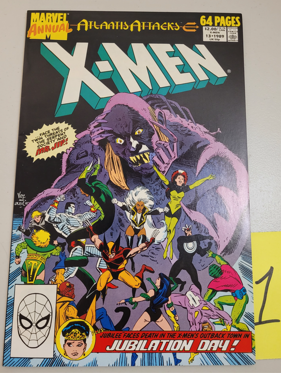 Marvel Comics - The Uncanny X-Men Annual #13 (1989) Atlantis Attacks (2nd Jubilee) Marvel Comics