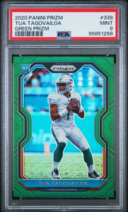 2020 TUA TAGOVAILOA Panini Prizm - GREEN PRIZM  - PSA 9 MINT #95851268