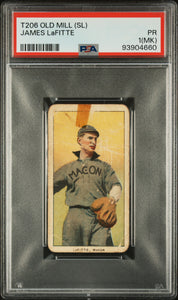 1909-11 T206 OLD MILL (SL) JAMES LaFITTE (PSA 1MK) #93904660 MACON PEACHES