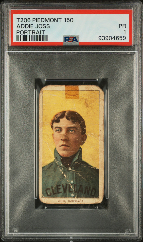 1909-11 T206 PIEDMONT 150  ADDIE JOSS PORTRAIT (PSA 1) #93904659 HOF Pitcher