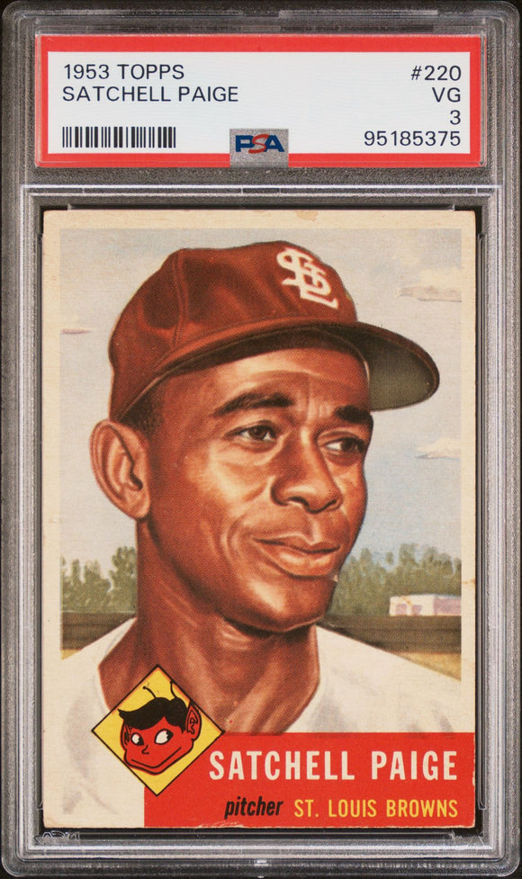 1953 Topps Satchell Paige #220 PSA 3 VG #95185375 - ICONIC CARD