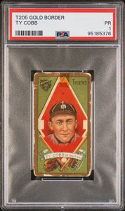 1911 T-205 Ty Cobb - Gold Border HOF PSA #95185376 - HOF