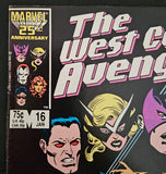 Marvel Comic Book - West Coast Avengers #16 (Jan 1987) | Master Pandemonium Appearance | NM