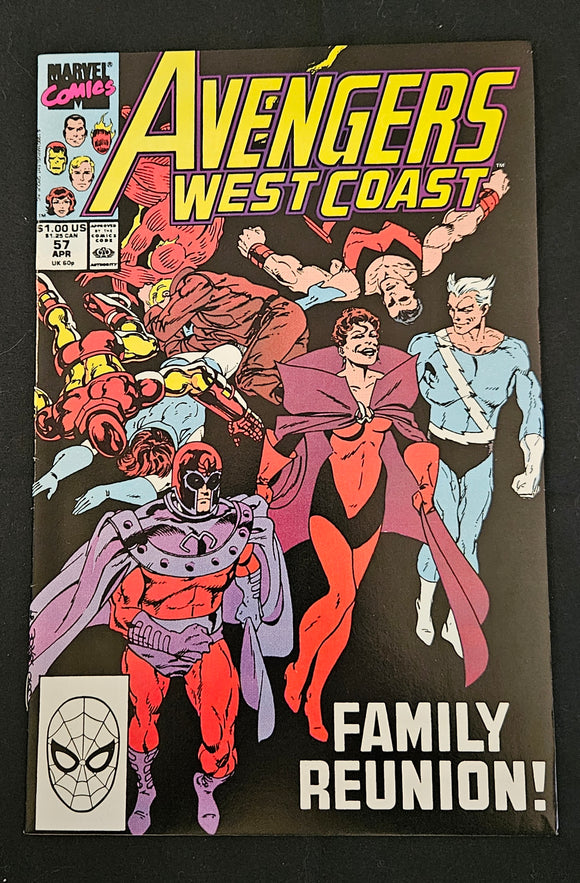 Marvel Comic Book - West Coast Avengers #57 (Aug 1990) | 