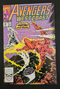 Marvel Comic Book - West Coast Avengers #63 (Feb 1991) | "Whatsoever a Man Soweth" | NM