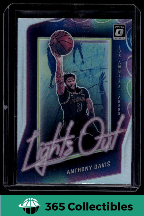 2020-21 Donruss Optic Anthony Davis Lights Out Holo #14 Basketball Lakers