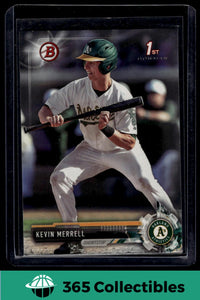 2017 Bowman Draft Kevin Merrell #BD-175 Baseball Oakland Athletics