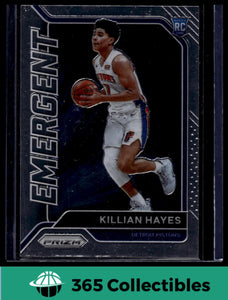 2020-21 Panini Prizm Killian Hayes Emergent #7 Basketball Pistons