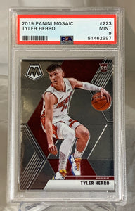 2019-20 Tyler Herro Rookie Card Panini Mosaic #223 Miami Heat PSA 9 #51462997