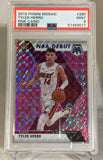 2019-20 Tyler Herro Heat RC Panini Mosaic PINK CAMO MOSAIC PSA MINT 9 #51463017